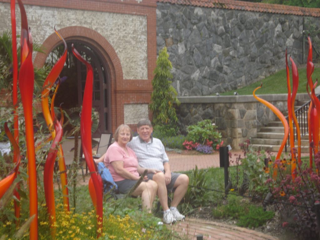 faithfulness, Mom and Dad at chihuly 50th anniversary