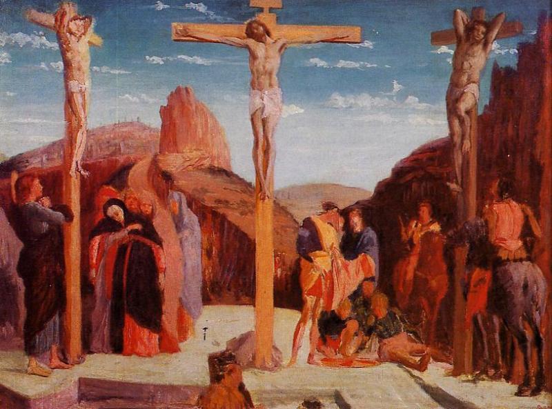 (love blog)
The Crucifixion, after Andrea Mantegna
1861 67x91cm oil/canvas
Musée des Beaux-Arts, Lyon, France