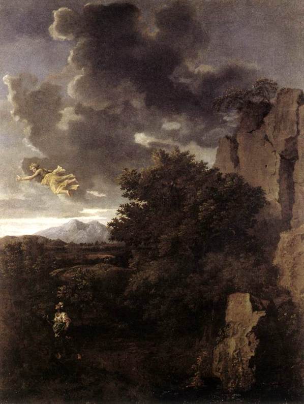 Do you have a vision problem?
‘Hagar and the Angel’, Nicolas Poussin, 1660