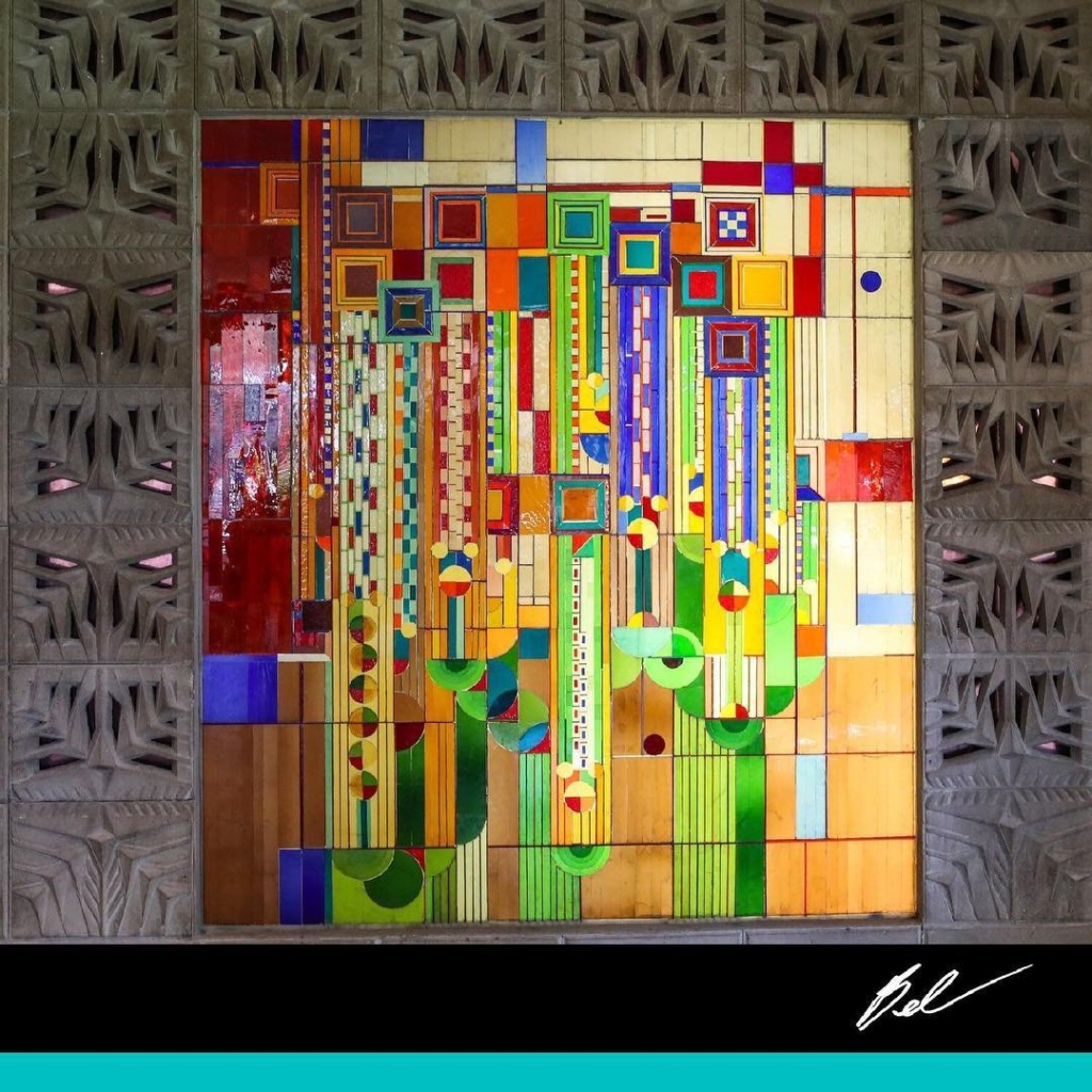 Saguaro Stained Glass, Frank Lloyd Wright