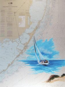 Fowey Rocks to Alligator Reef pic Image size 45x33 Framed Acrylic/paper $750.00