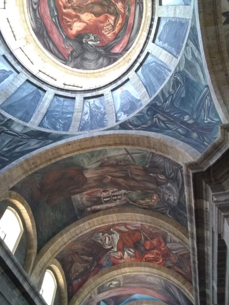 Orozco murals, Museo Cabañas, Guadalajara, Mexico.