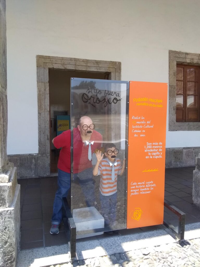 Having a little fun with Orozco at the Museo Cabañas, Guadalajara, Mexico