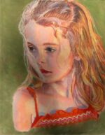 © Laura Gabel, "GG". Pastel on Uart in a gold frame, 13 1/4 x 16 1/4. $950.00.<a href="https://www.lgabel.com/product/original-painting/" target="_blank" rel="noopener noreferrer">Purchase Here</a> © 2015 Laura Gabel, "GG". Pastel on Uart in a gold frame, 13 1/4 x 16 1/4. $950.00.
