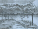 © Laura Gabel, "Winter with My Lover". Charcoal, 10 x 12. Private collection. <a href="https://fineartamerica.com/featured/winter-with-my-lover-laura-gabel.html" target="_blank" rel="noopener noreferrer">Purchase "Winter with My Lover" Here</a> © Laura Gabel, "Winter with My Lover". Charcoal, 10 x 12. Private collection.