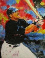 <a href="https://fineartamerica.com/featured/the-slugger-laura-gabel.html" target="_blank" rel="noopener noreferrer">Purchase "The Slugger" Here</a> © Laura Gabel. “The Slugger” , Pastel and Watercolor, 11 x 14. Private Collection.