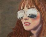 © Laura Gabel, "Looking Ahead". Pastel on UArt, framed with mauve mat and double framed bronze interior and silver exterior, 19 x 15 3/4. $650. <a href="https://www.lgabel.com/product/looking-ahead-original-painting/" target="_blank" rel="noopener noreferrer">Purchase Here</a> © Laura Gabel, "Looking Ahead". Pastel on UArt, framed with mauve mat and double framed bronze interior and silver exterior, 19 x 15 3/4. $650.