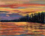 <a href="https://fineartamerica.com/featured/Rainbow-evening-laura-gabel.html" target="_blank" rel="noopener noreferrer">Purchase "Rainbow Evening" Here</a> © Laura Gabel, “Rainbow Evening”. Pastel, 10 x 12. Private collection.