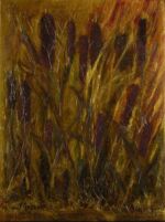 <a href="https://fineartamerica.com/featured/cattails-1-laura-gabel.html" target="_blank" rel="noopener noreferrer">Purchase "Cattails 1" Here</a> © Laura Gabel, “Cattails 1”. Acrylic on canvas, 13.5 x 16. 5. Private collection.