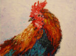© Laura Gabel, “Rooster 1”. Acrylic on canvas, 8 x 10. Private collection. <a href="https://fineartamerica.com/featured/rooster-1-laura-gabel.html" target="_blank" rel="noopener noreferrer">Purchase "Rooster 1" Here</a> © Laura Gabel, “Rooster 1”. Acrylic on canvas, 8 x 10. Private collection.