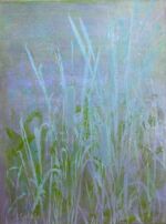 <a href="https://fineartamerica.com/featured/heavens-cattails-1-laura-gabel.html" target="_blank" rel="noopener noreferrer">Purchase "Heaven's Cattails #1" Here</a> © Laura Gabel, “Heaven’s Cattails #1”. Acrylic on canvas, 18 x 24. Private collection.