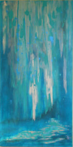<a href="https://fineartamerica.com/featured/sarasota-waterfall-laura-gabel.html" target="_blank" rel="noopener noreferrer">Purchase "Sarasota Waterfall" Here</a> © Laura Gabel, “Sarasota Waterfall”. Acrylic, 24x48. Private collection.