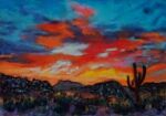 © Laura Gabel, “Arizona Longings: Turquoise Desert”. 5x7 framed to 13x16, mixed media. $250. <a href="https://www.lgabel.com/product/Arizona-longings-turquoise-desert/" target="_blank" rel="noopener noreferrer">Purchase Here</a> © Laura Gabel, “Arizona Longings: Turquoise Desert”. 5x7 framed to 13x16, mixed media. $250. Purchase Here