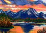 © Laura Gabel, “Wyoming”. 5x7 framed to 13x16, mixed media. $250. <a href="https://www.lgabel.com/product/Wyoming/" target="_blank" rel="noopener noreferrer">Purchase Here</a> © Laura Gabel, “Wyoming”. 5x7 framed to 13x16, mixed media. $250. Purchase Here